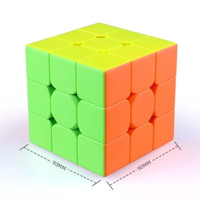 Stickerless Magic Cube 90mm Big 3x3x3 Speed Cube Educational Puzzle 79 Chars