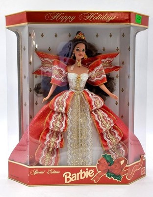 1997 Happy Holidays Barbie Puppe / 10th Anniversary Edition / Mattel 17832, NrfB