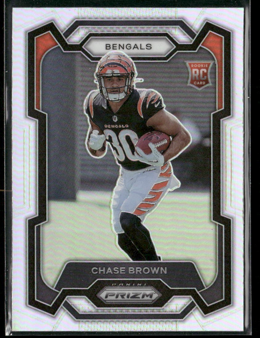 2023 Panini Prizm #318 Chase Brown Silver