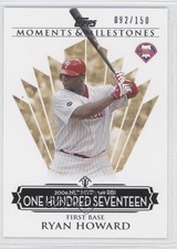 2008 Topps Moments & Milestones /150 Ryan Howard (2006 NL MVP 149 RBIs) #28 0j0
