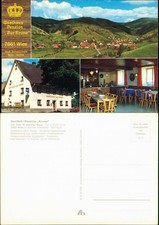 Wies (Schwarzwald) Mehrbild-AK mit Gasthof Pension Krone 1970/1975