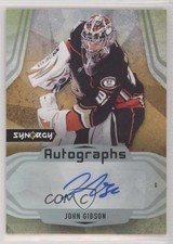 2021-22 Upper Deck Synergy Auto John Gibson #A-GI Auto y4i