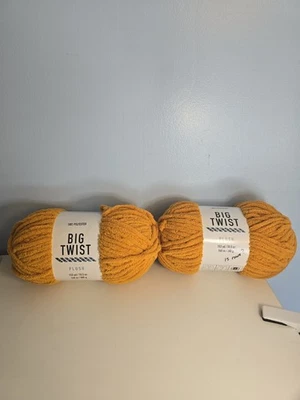 2 NEW Big Twist Plush Sunflower yarn skein 153 Yds 300 g - Image 1 of 3
