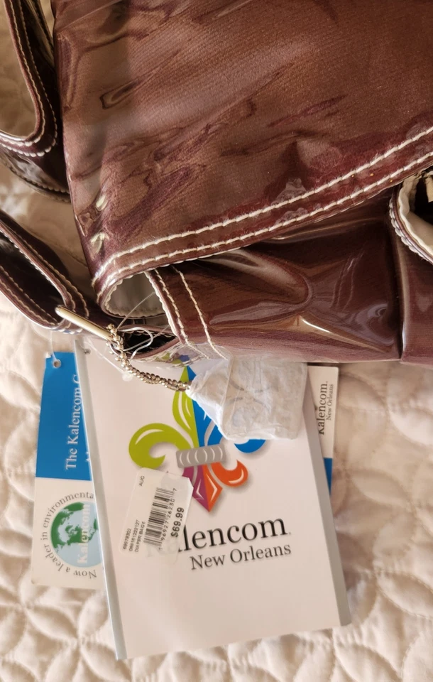 Kalencom Water Resistant Coated Diaper Bag with Magnetic Buckle NWT - Image 2 of 4