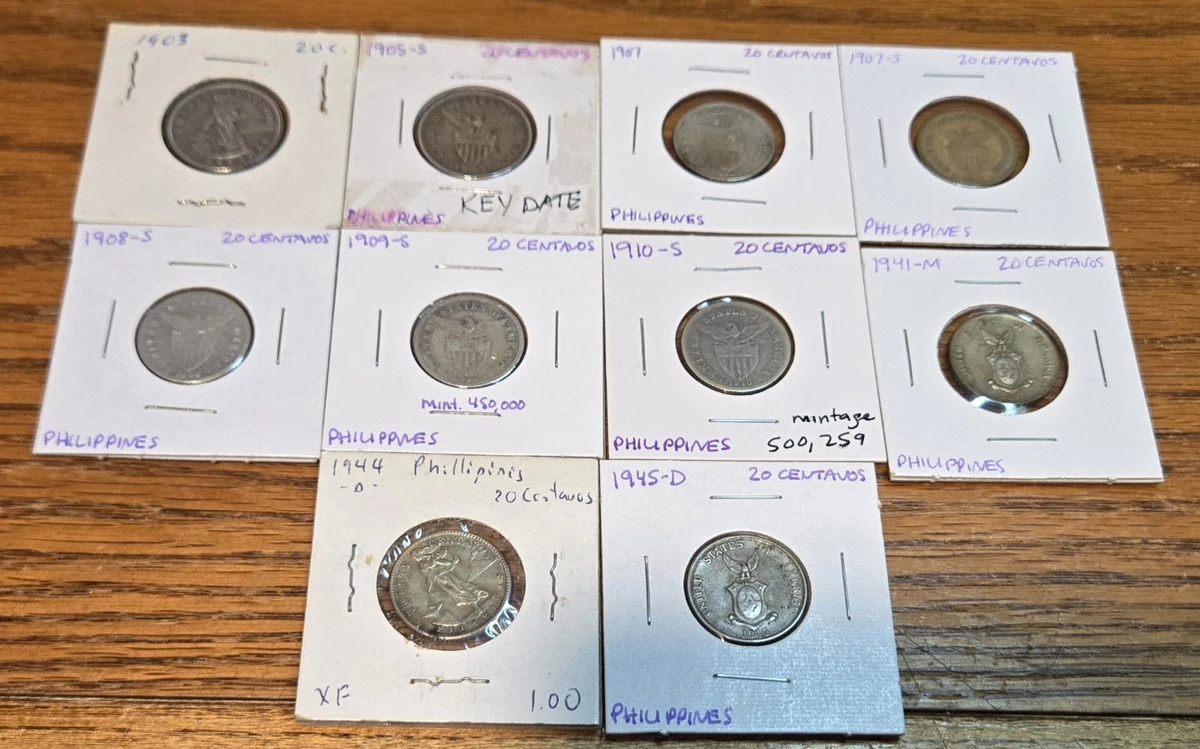 Circulated 1945 Year Philippine Coins for sale | eBay