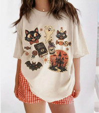 Retro Halloween Collage Shirt, Vintage Hallow...