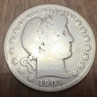1901 Barber Half Dollar Actual Coin Check My Other Barber Halves Out
