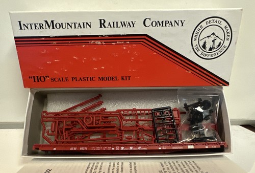Kit de coche plano Intermountain escala HO ATSF Super Shock 60' cubierta de madera #95371 | Condition: New