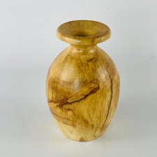 Hand Turned Light Wood Bud Vase 4 5/16 x 2 5/8