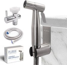 Toilet Shattaf Adapter Hose Bidet Spray Stainless Steel Handheld Shower Head US