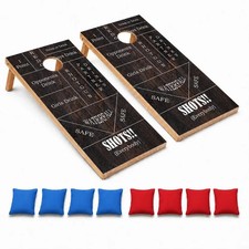 Drinking Game Regular CORNHOLE BEANBAG TOSS GAME Set with Tossing Bags