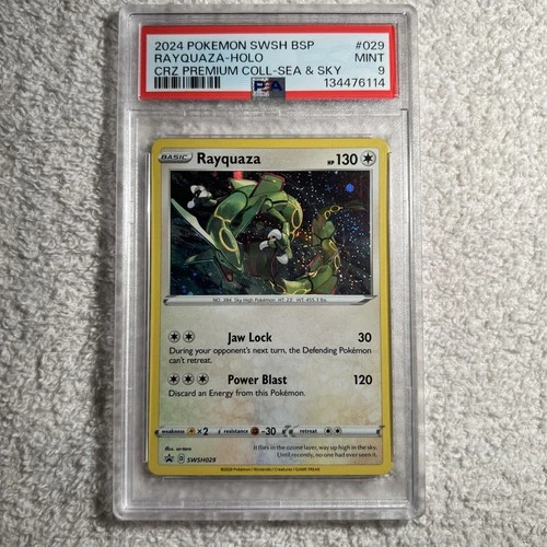 2024 POKEMON SWSH BLACK STAR PROMO #029 RAYQUAZA-HOLO PSA 9