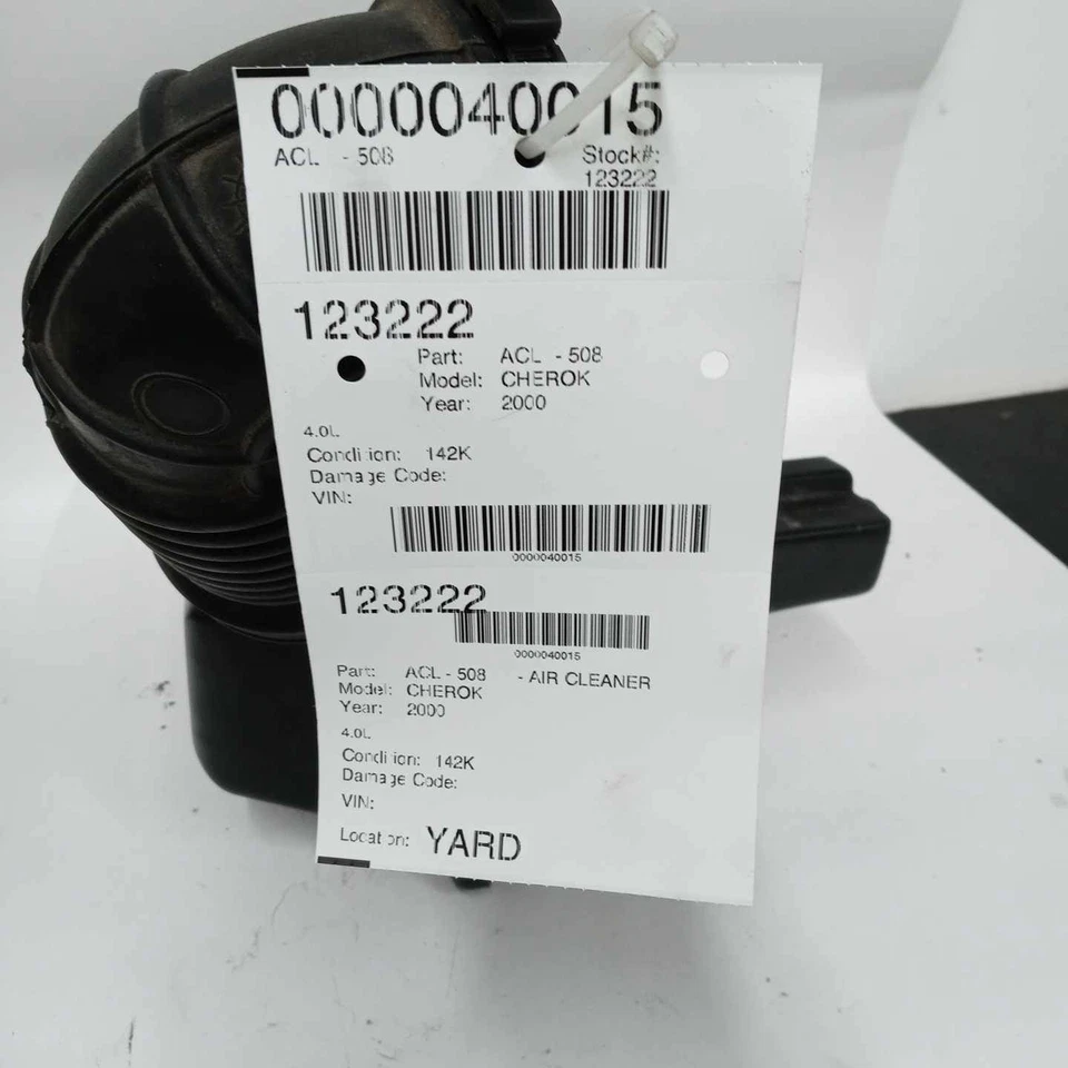Jeep Cherokee 1997-01 purificador de aire 4,0 L Foto 4 de 4