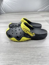 Crocs Swiftwater Clog Sport Water Shoes Sandel Black Yellow Strap Men’s 11