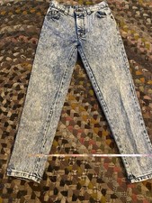 Vintage 80 90s Levi's 900 Series Acid Wash Jeans Denim Kids Size 8