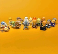    Burger King Star Wars Toys Lot Of 17 Yoda, Princess Leia, Luke Skywalker