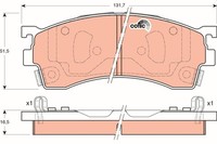 Bremsbelagsatz Scheibenbremse Vorne TRW GDB3192 FÜR Mazda BremsbelÄGe Belagsatz