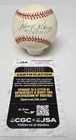 Johnny Podres Signed Rawlings Official National League Baseball JSA COA A9