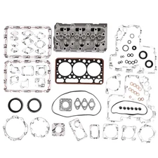 Complete Cylinder Head with Valves Spring + Full Gasket Set Fit for Kubota D850