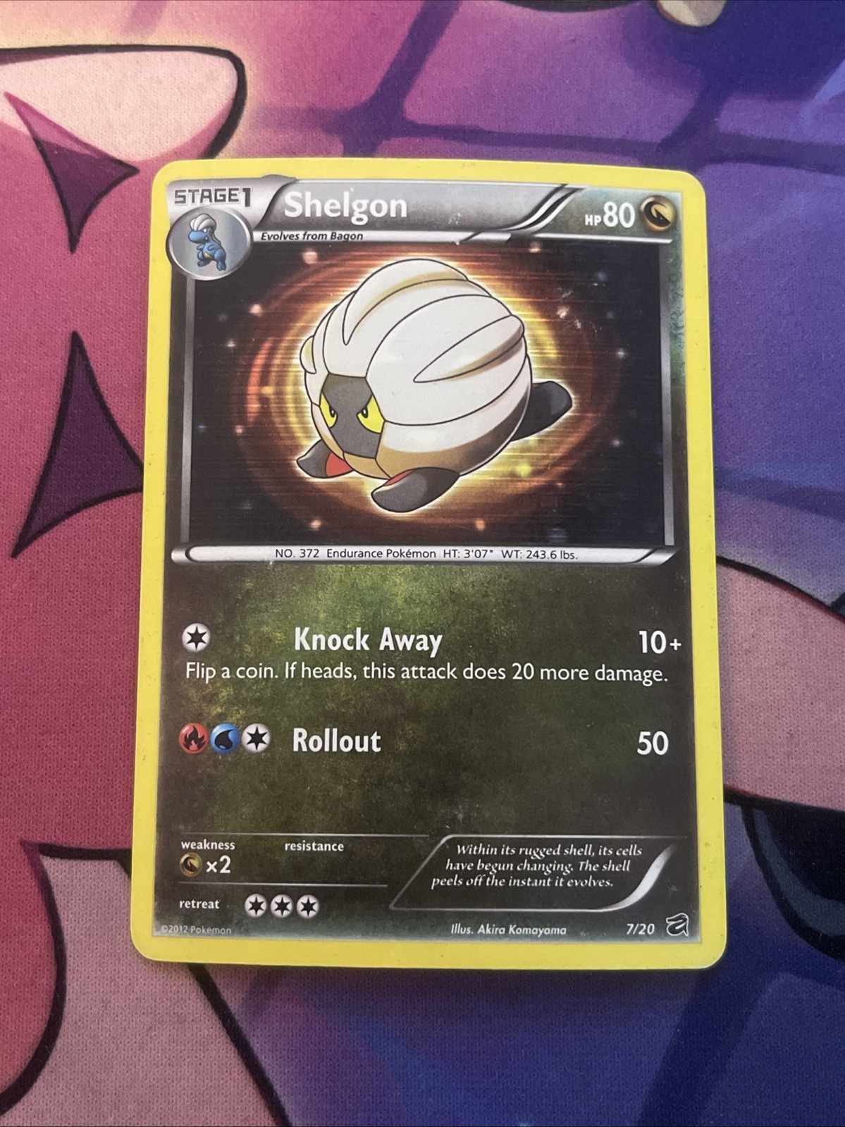 Shelgon 7/20 BW Dragon Vault Pokemon Holo Foil Nice!