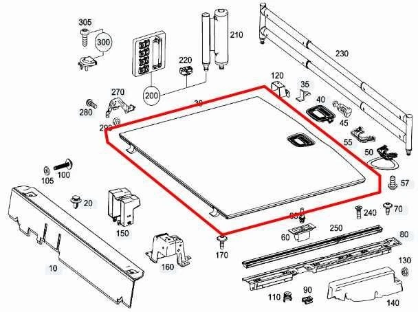 Panel de alfombra de piso de carga maletero trasero Mercedes-Benz ML350 2012-15 3,5 L 1666800002 Foto 2 de 4