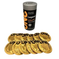 One Legend XL Condoms Extra Large Premium Lubricated Latex 12 count EXP 07/31/28