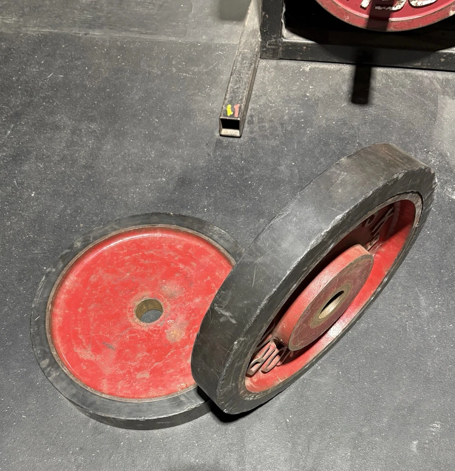 Placas de parachoques vintage York 25 Kg Foto 3 de 4