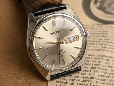 Vintage 1968 SEIKO LM Lord Matic 5606-7000 Kanji Day/Date