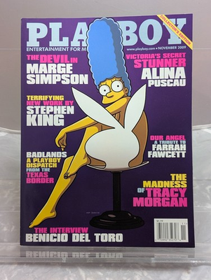 #ad Playboy Magazine November 2009 Marge Simpson Alternate Cover $14.99