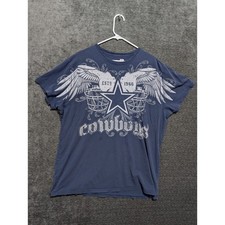 Dallas Cowboys Mens XXL Navy Blue Graphic T-Shirt ESTD 1960 Wings Star Football