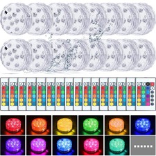 Waterproof Submersible LED Lights with Remote - 16 Color Changing Pool Lights