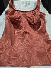 New Ruby Ribbon Simply Smooth Pocket Cami Size 46 Terra Cotta