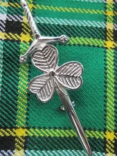 NEW Shamrock Irish Pin Accessory for Kilts