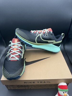 Nike React Pegasus Trail 4 Running Shoes Black Alligator DJ6158-004 Multi Sizes
