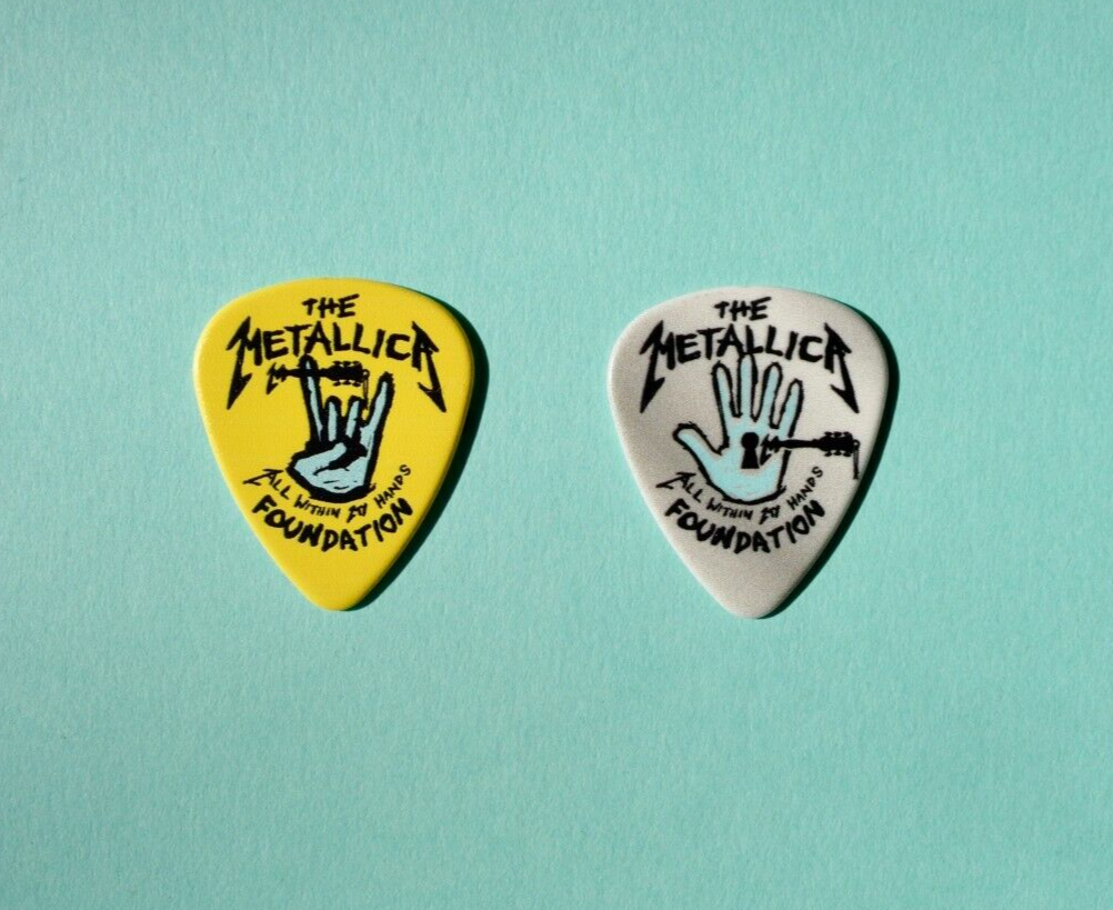 RARE: Metallica AWMH Guitar Picks set of 2 @Youtube Los Angeles Theater 12/13/24