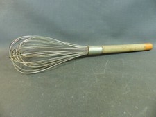 Vintage Large Wooden And Metal Kitchen Whisk Egg Beater