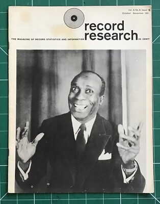1957 RECORD RESEARCH MAGAZINE Vol 3, #3, issue 15,  blues, jazz, Fess Williams
