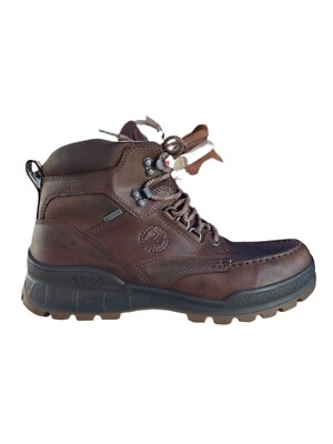 Ecco TRACK 25 HIGH Lace Up Bison Leather Waterproof Gore Tex Comfort Boots 