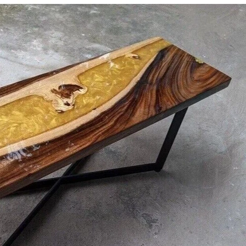 Epoxy River Table, Epoxy Table Tops, Dining Room Center Table, Wood Home Decor - Image 4 of 4