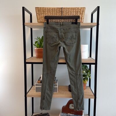 Gia An AG Adriano Goldschmied Low Rise Moto Legging Zipper Legging 29