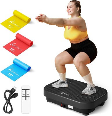 SoftGym Power Vibration Plate 300-400 Lbs Capacity Full Whole Body Workout