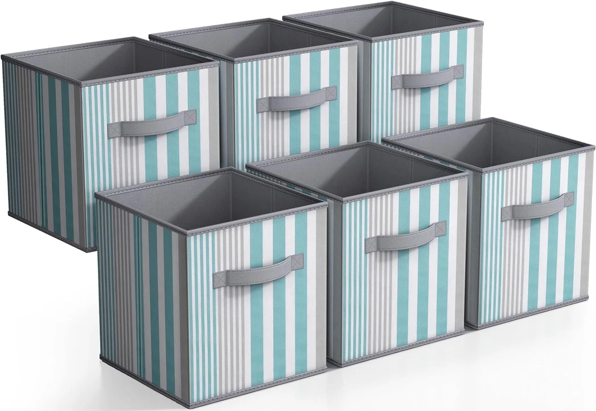 Sorbus Foldable Drawer Dividers, Storage Boxes - Set of 4 - Aqua