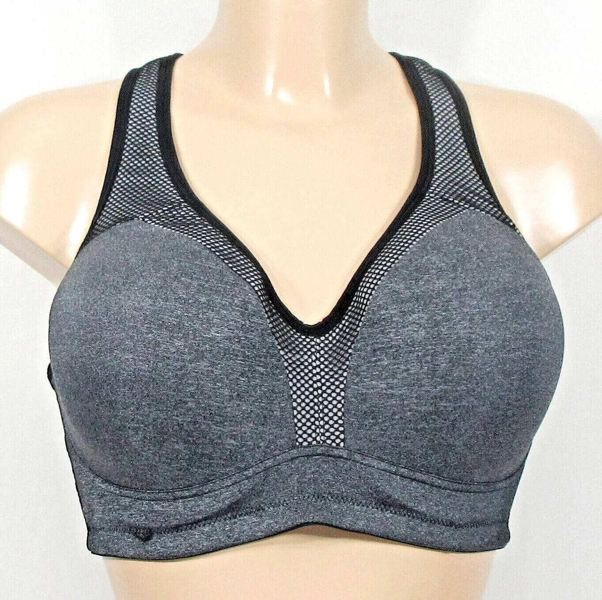 Tu High Impact Dark Grey Underwired Sports Bra Size 42B