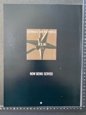 REM - AUTOMATIC FOR THE PEOPLE - ORIGINAL ADVERT POSTER XMA1