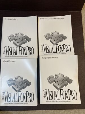 Microsoft Visual FoxPro 3.0 Books Quick Reference,Installation,Developer s Guide