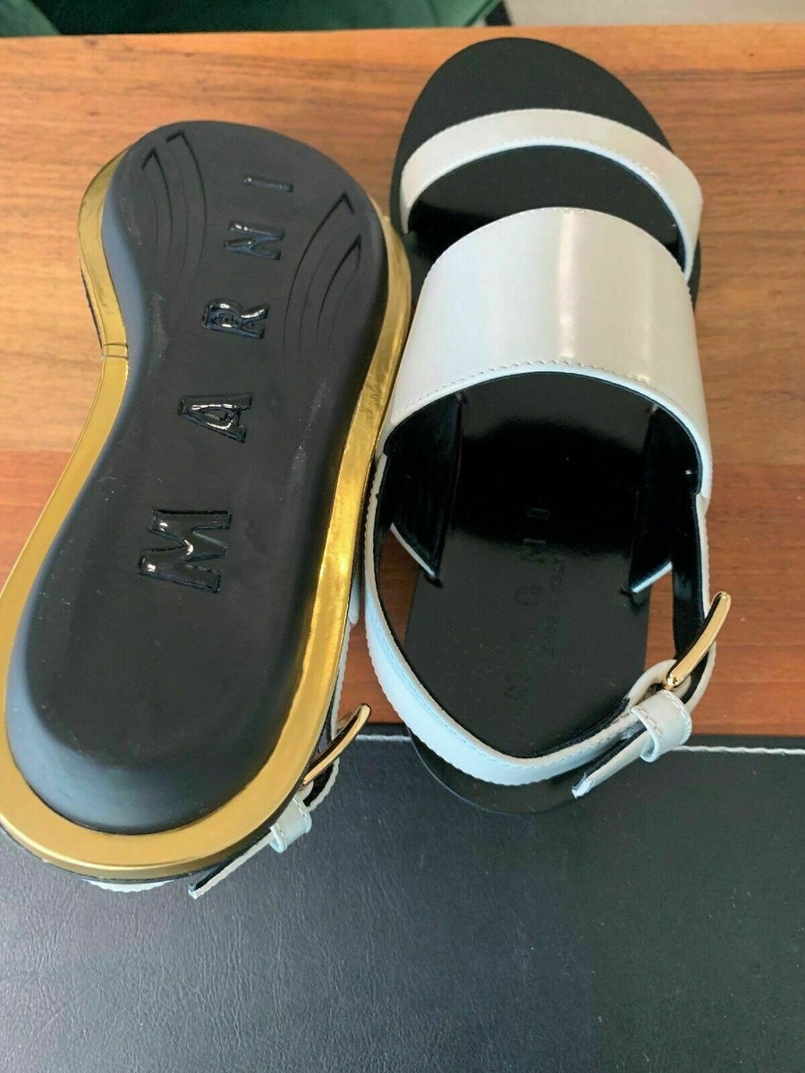 Marni Anatomic Cult Leather Sandals Flats Slides Buckle