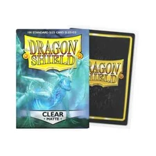 Dragon Shield Matte Clear Sleeves 100ct - Standard Size - MTG Pokémon TCG