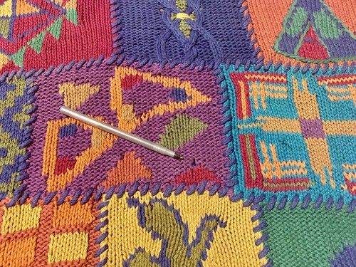 Suéter de colección tejido a mano tribal azteca cactus azteca tribal Chaps Ralph Lauren CRL Patchwork - Imagen 4 de 12