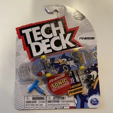 Tech Deck Finesse Sonic the Hedgehog Rings fingerboard