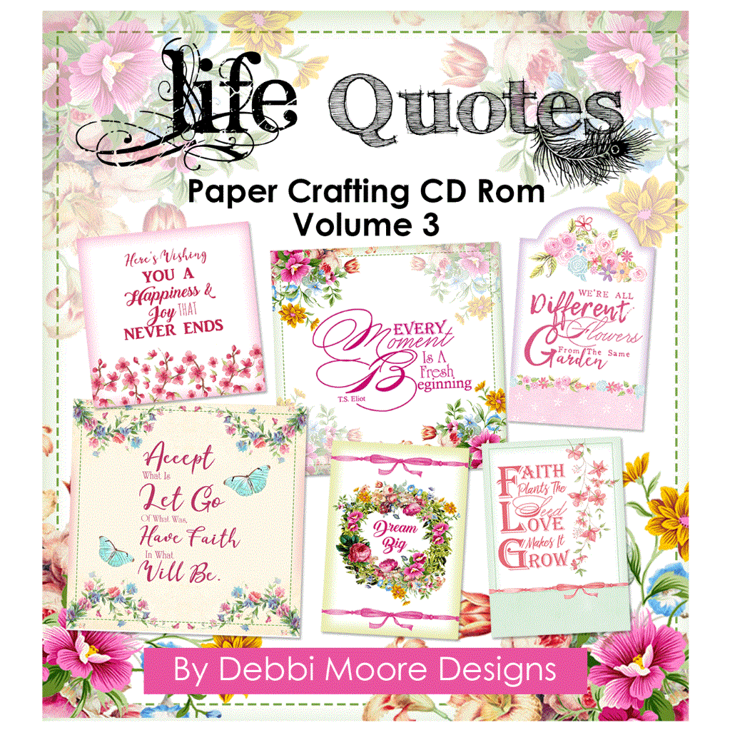 Debbi Moore Designs Life Quotes Paper Volume Rom Crafting Lowest price Las Vegas Mall challenge CD 3